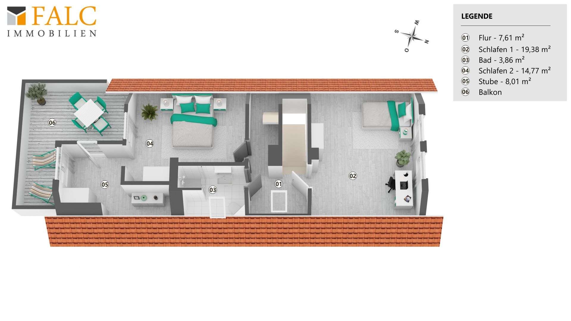 Grundriss - Obergeschoss